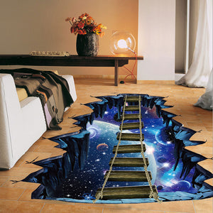 NEW Large 3d Cosmic Space Wall Sticker