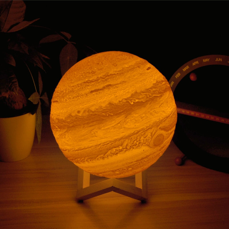 3D Light Jupiter Lamp