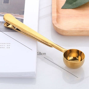 Two-in-one Coffee Spoon Sealing Clip