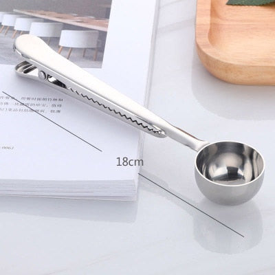 Two-in-one Coffee Spoon Sealing Clip