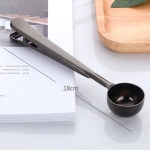 Two-in-one Coffee Spoon Sealing Clip