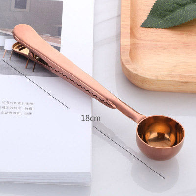 Two-in-one Coffee Spoon Sealing Clip