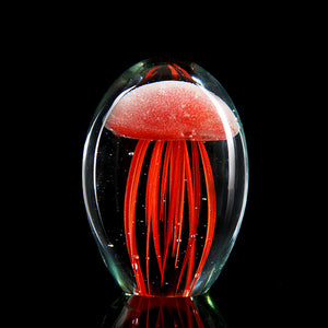 Colored Handmade Glow Glass Jellyfish Light