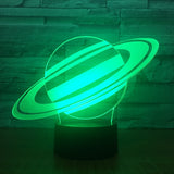 7 Color Changing Jupiter 3D illusion Night Light