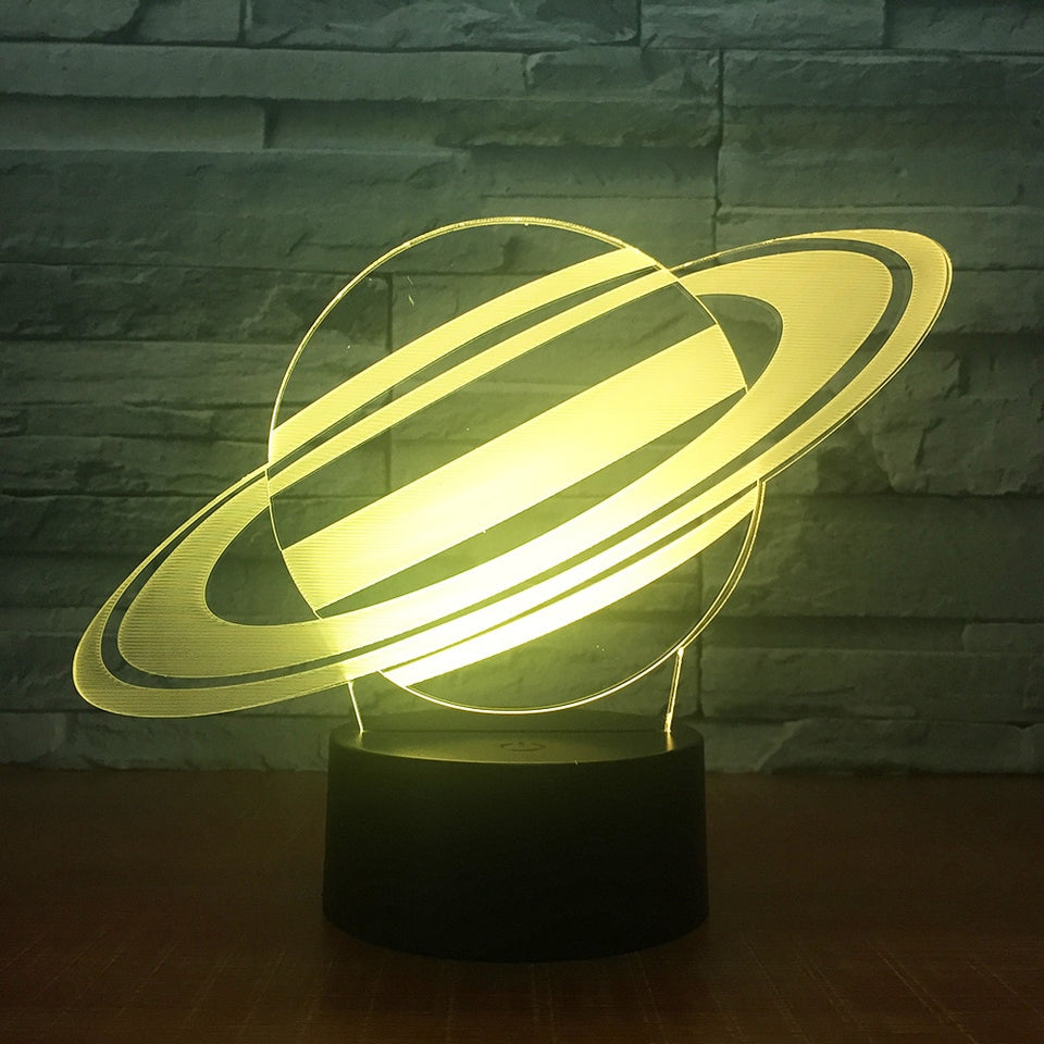 7 Color Changing Jupiter 3D illusion Night Light