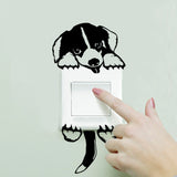 DIY funny Cute Sleeping Cat Dog Switch Stickers